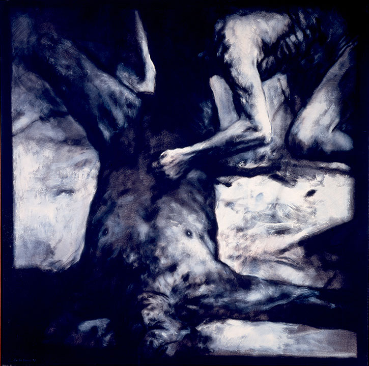 Luis Caballero, Sin Título, 1991 - Óleo sobre tela - 193 X 192 cm
