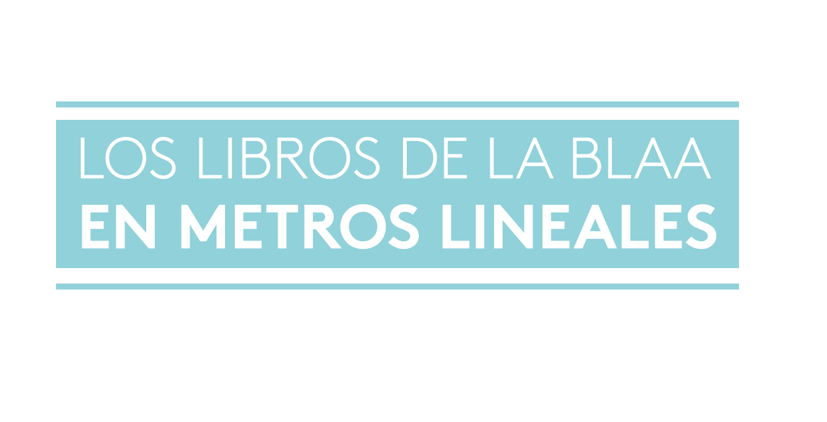 los libros de la blaa en metros lineales