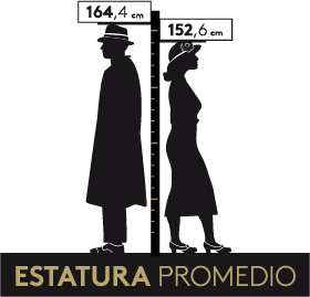 estatura promedio 1931-1950