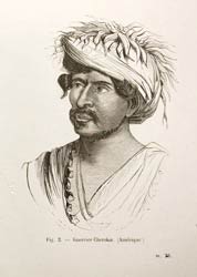 Serie de tipos humanos en América