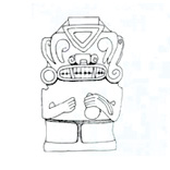 María Lucia Sotomayor y María Victoria Uribe Estatuaria del macizo colombiano Bogotá, Instituto Colombiano de Antropología, Imprenta Nacional de Colombia, 1987.
Biblioteca Luis Ángel Arango