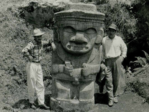 Archivo fotográfico Ernesto Guhl.San Agustín, 1966. Biblioteca Luis Ángel Arango.
