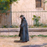 Ricardo Borrero Álvarez (1874-1931) Iglesia de San Diego Óleo sobre madera s.f 32,5 x 41 cm AP4165. Colección de Arte del Banco de la República