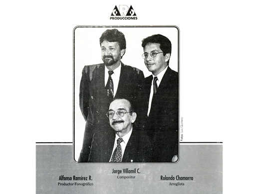 Jorge Villamil Villamil tradicional. Dueto Tradiciones Neiva, ARA producciones, 1997. Biblioteca Luis Ángel Arango.