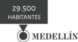 Medellín - 29500 habitantes