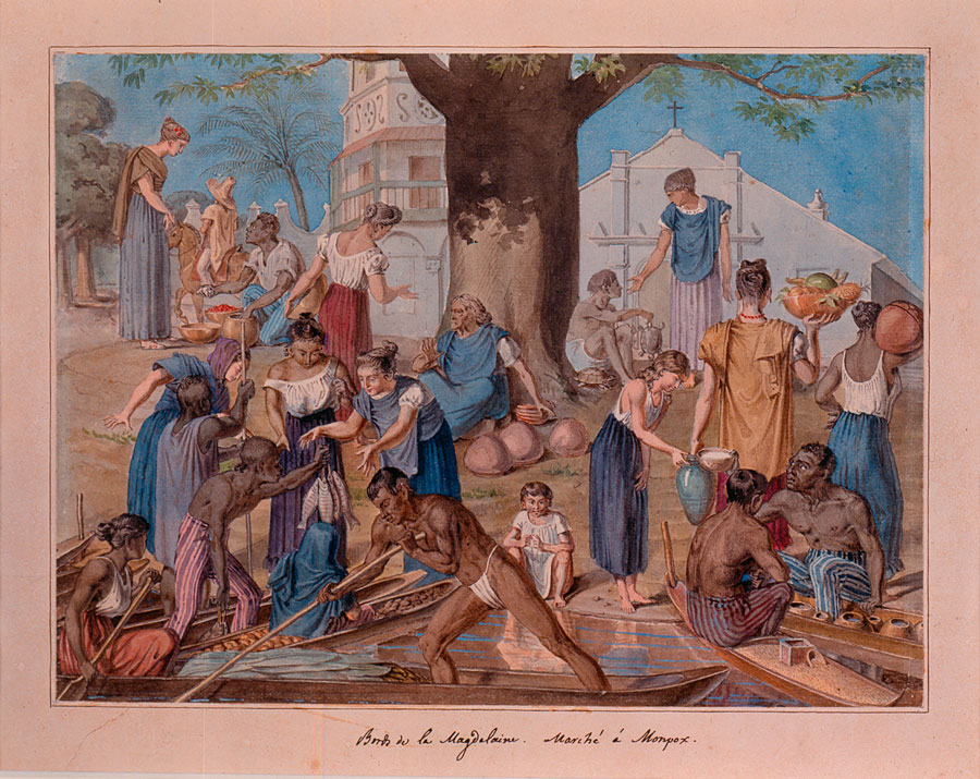 Bords de la Magdelaine. Marché à Mompox (Orillas del Magdalena. Mercado en Mompox)