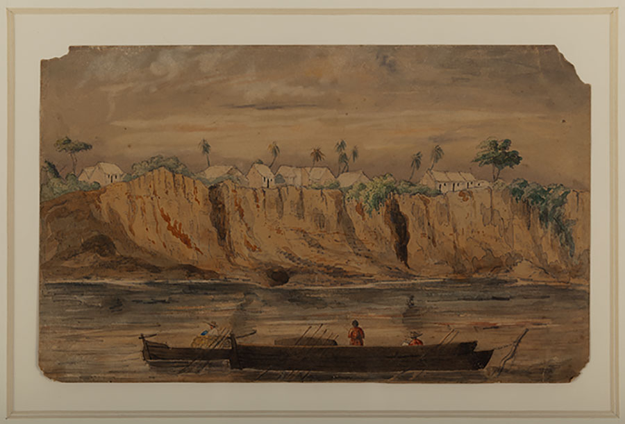 Vista de Santa Ana desde el río Magdalena (Provincia de Mariquita)