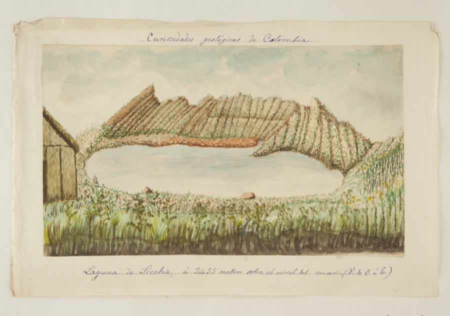 Laguna de Siecha, a 3.455 metros sobre el nivel del mar (vista de Oeste a Este)