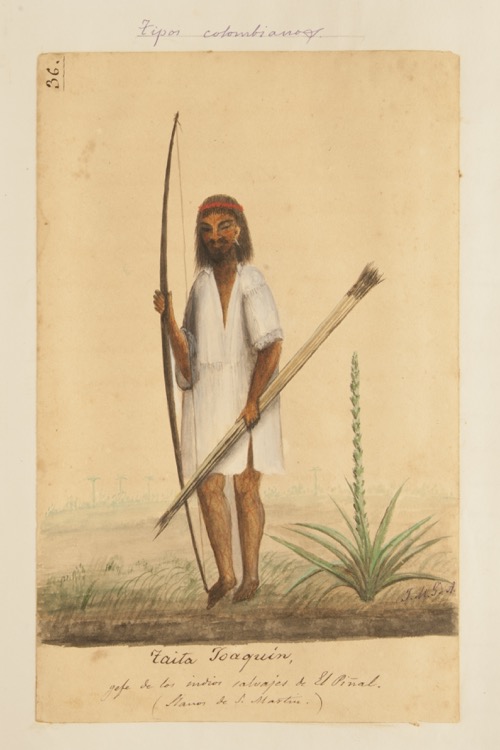 Taita Joaquín, jefe de los indios salvajes de El Piñal 