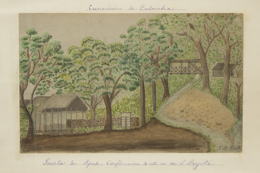 Juntas de Apulo. Confluencia de este río con el Bogotá.