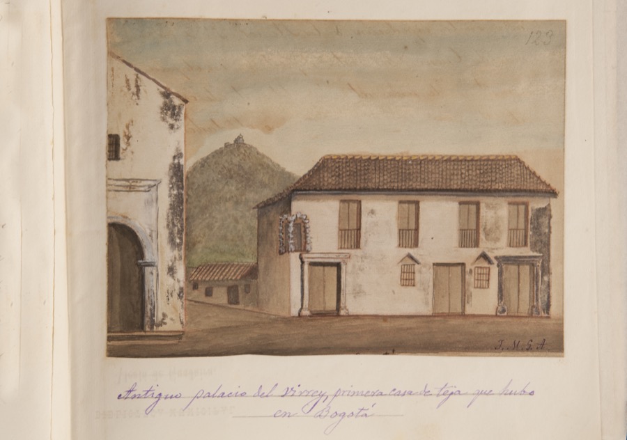 Antiguo palacio del virrey, primera casa de teja que hubo en Bogotá