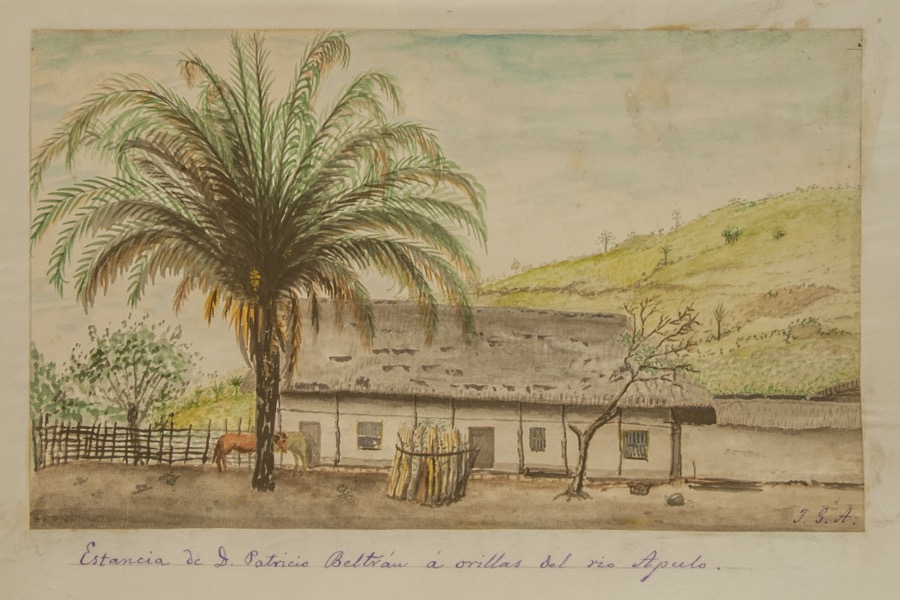 Estancia de don Patricio Beltrán a orillas del río Apulo