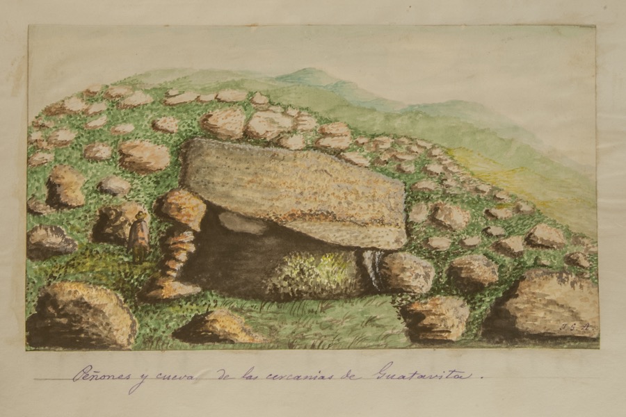 Peñones y cueva de las cercanías de Guatavita