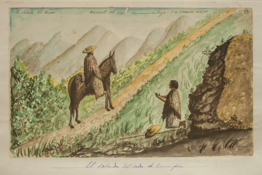 El saludo del indio de tierra fría