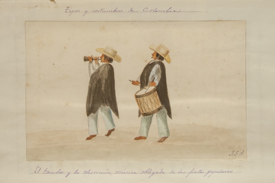 El tambor y la chirimía, música obligada de las fiestas populares