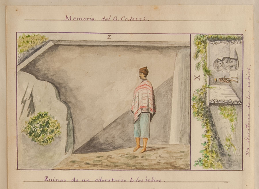 Ruinas de un adoratorio de los Indios. 