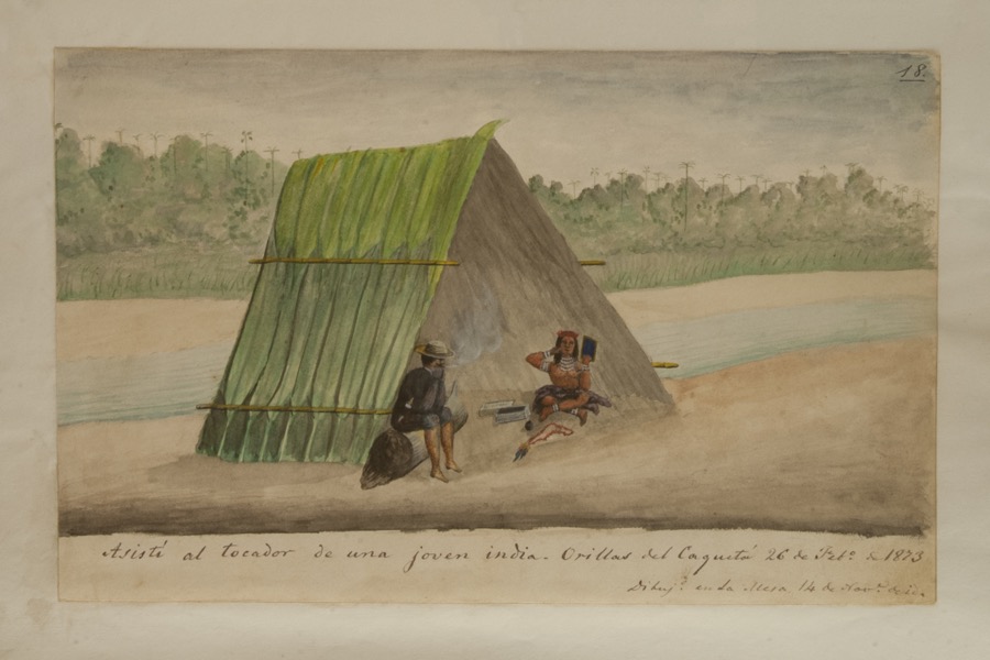 Asistí al tocador de una joven india