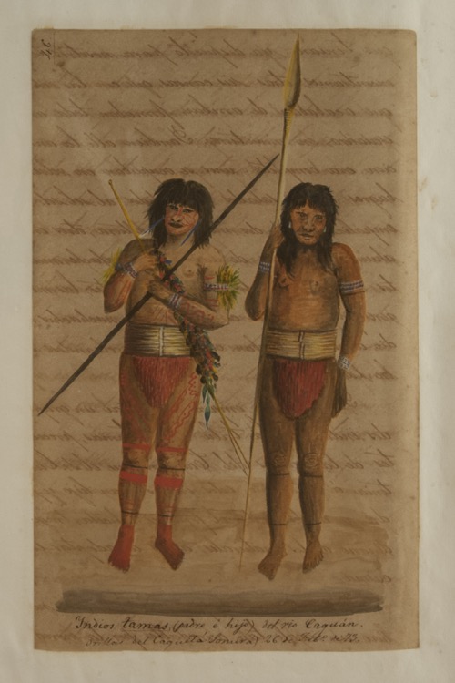 Indios tamas (padre e hijo) del río Caguán