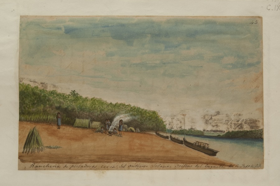 Ranchería de pescadores cerca del antiguo Solano