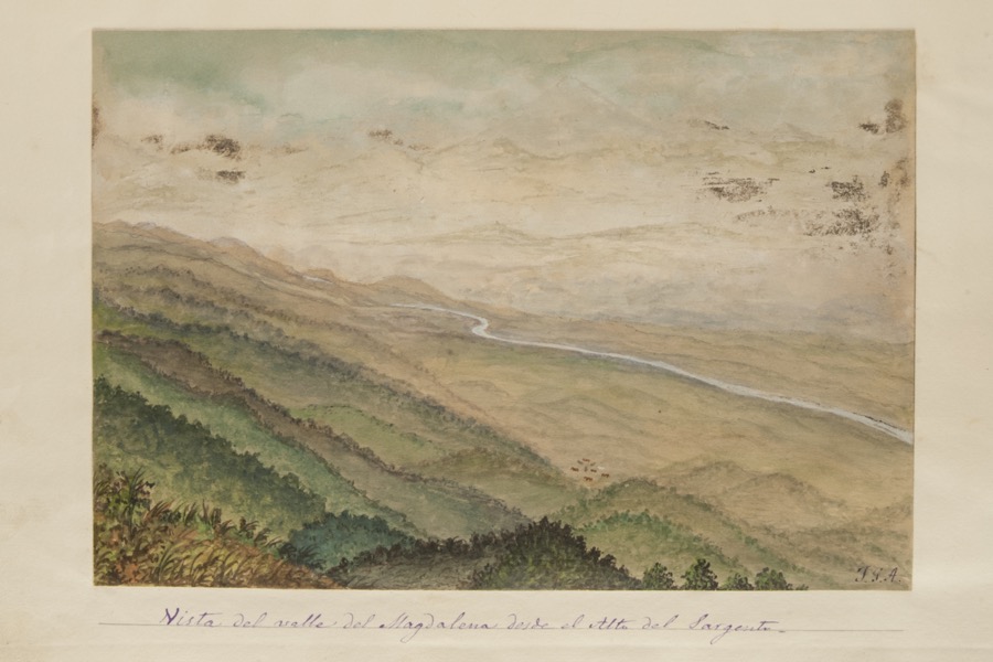 Vista del valle del Magdalena desde el alto del Sargento