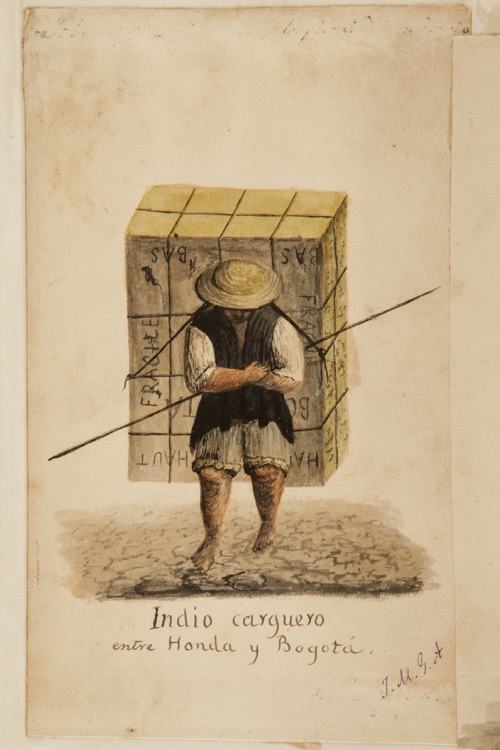 Indio carguero entre Honda y Bogotá