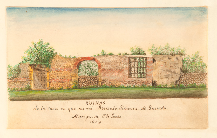 Ruinas de la casa en que murió Gonzalo Jiménez de Quesada