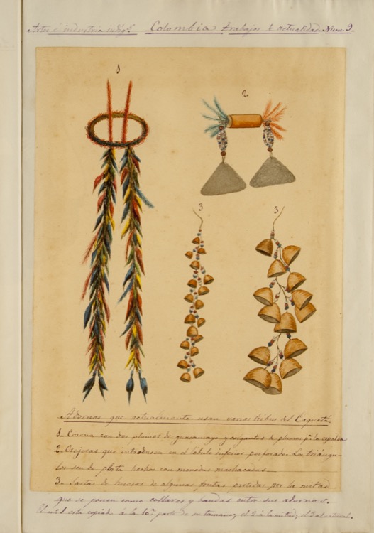 Adornos que actualmente usan en varias tribus del Caquetá