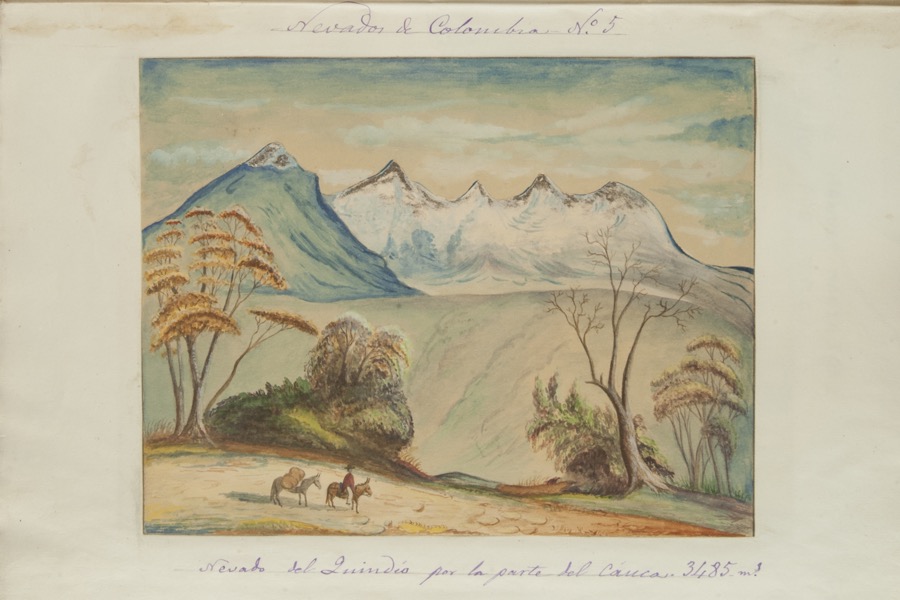 Nevado del Quindío por la parte del Cauca, 3.485 m.