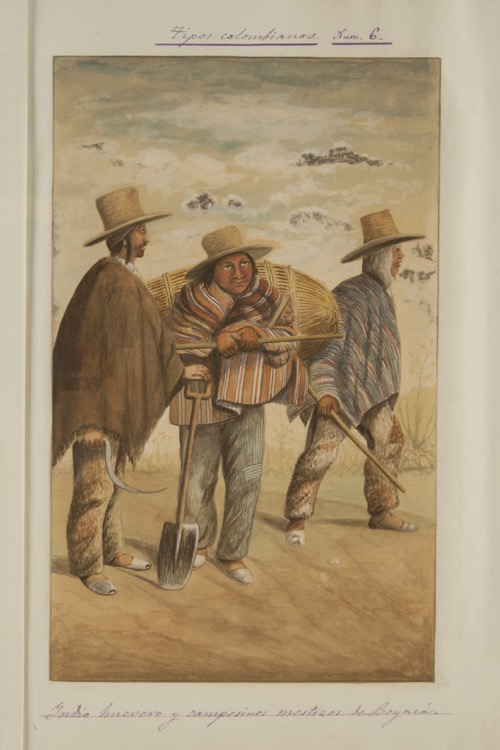 Indio huevero y campesinos mestizos de Boyacá