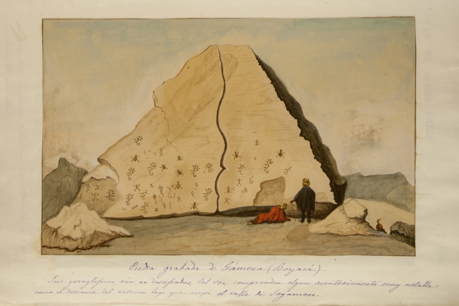 Piedra grabada de Gámeza (Boyacá)