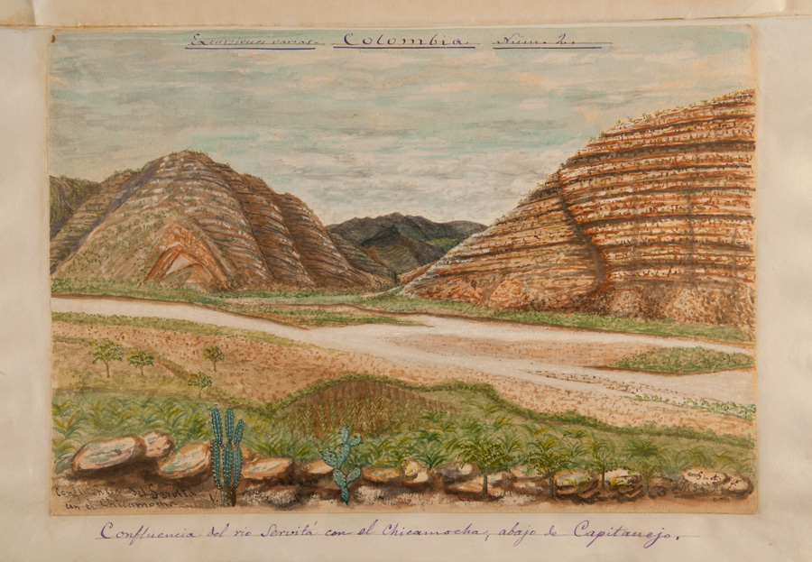 Confluencia del río Servitá con el Chicamocha, abajo de Capitanejo