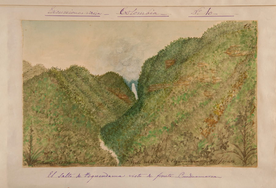 El Salto de Tequendama visto de frente (Cundinamarca)