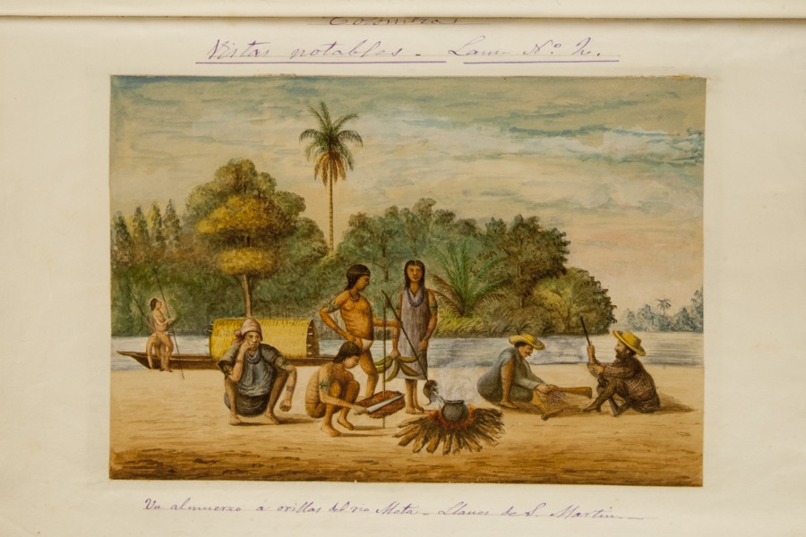 Un almuerzo a orillas del río Meta, llanos de San Martín