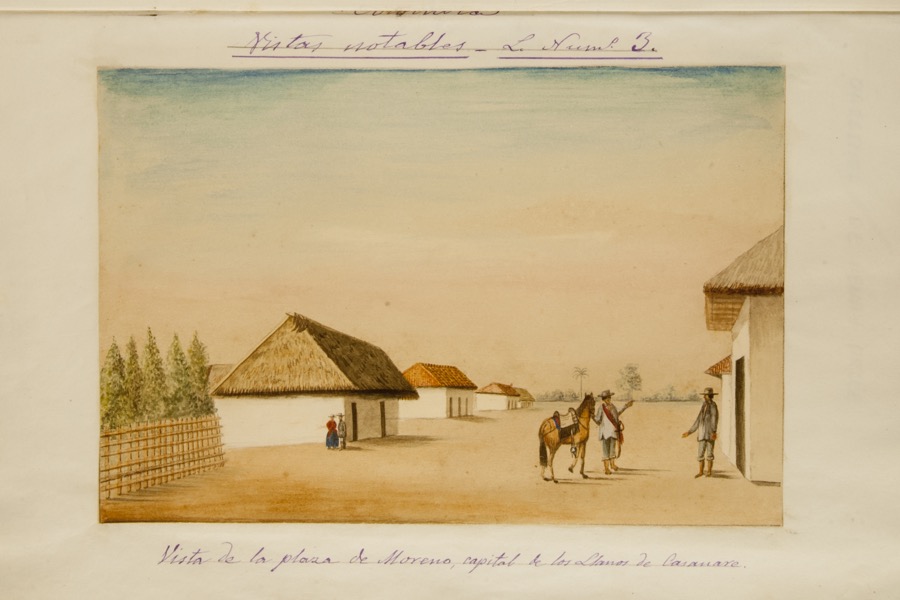 Vista de la Plaza de Moreno, capital de los llanos de Casanare