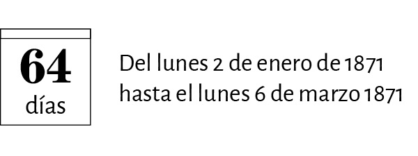 64 días de recorrido