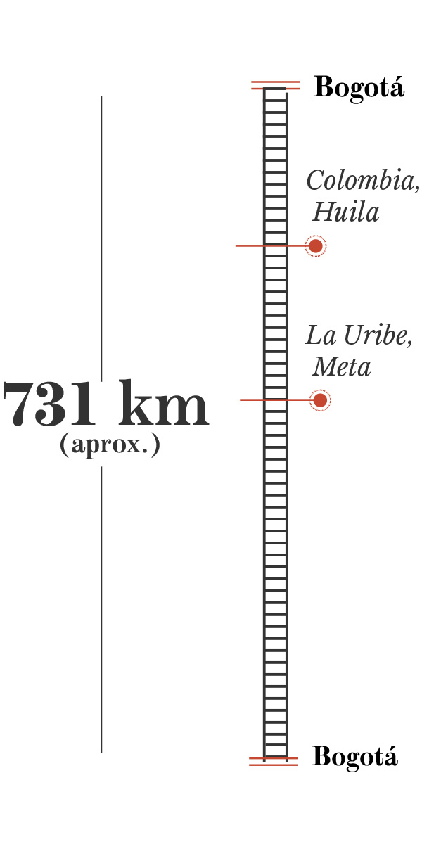 731 kilómetros aproximadamente