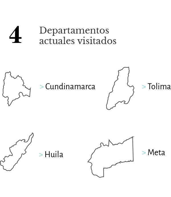 4 departamentos visitados