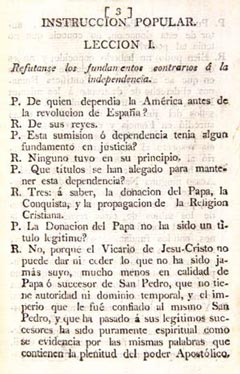 Catecismo  de Instrucción